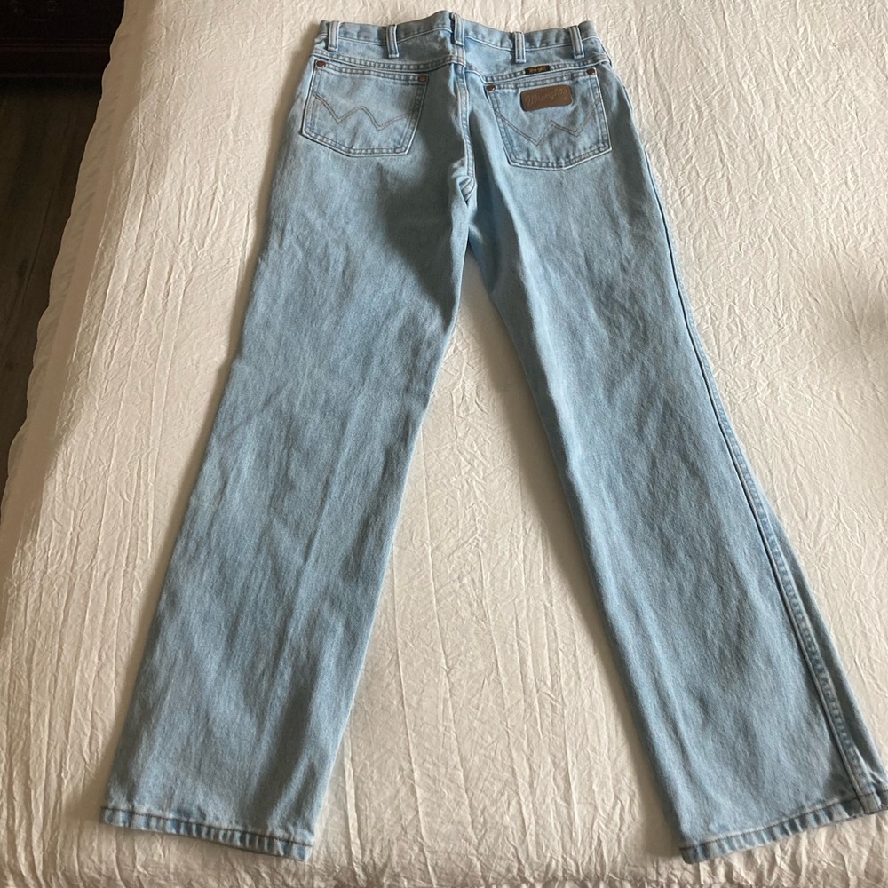 Wrangler Bleach Cowboy cut slim bootcut jeans